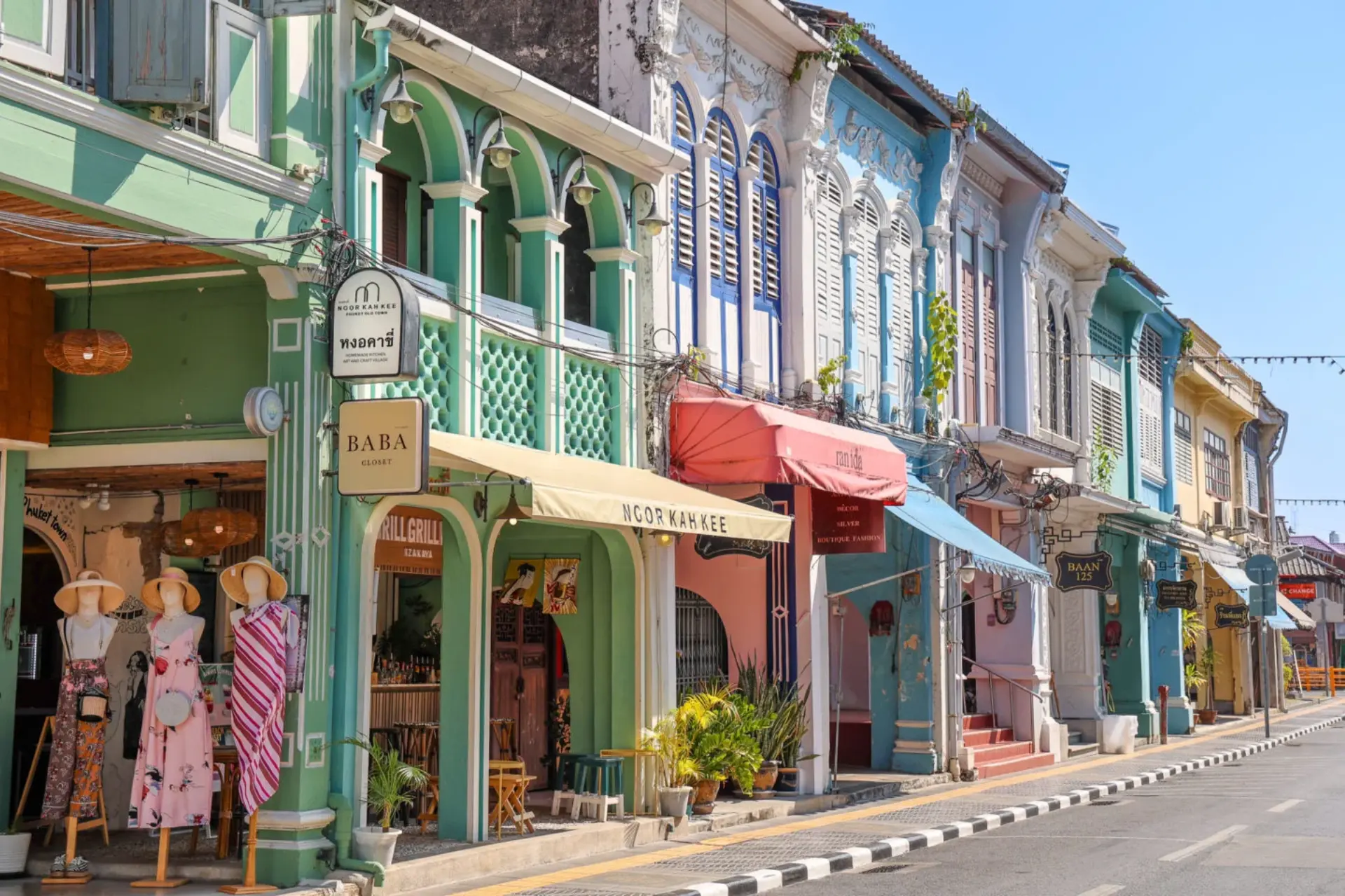 Old Phuket Town colorful streets