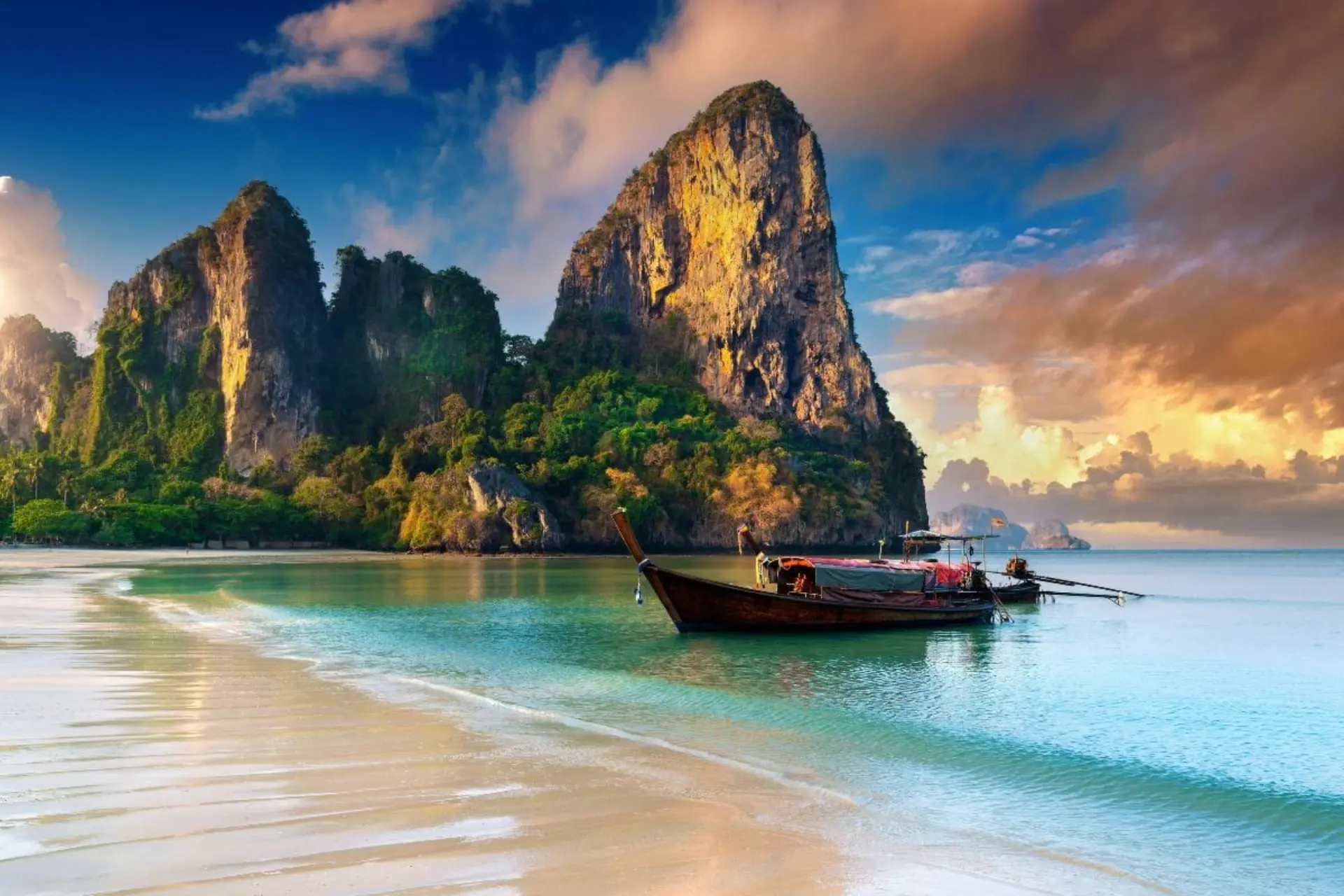 Krabi beach view in Thailand